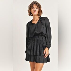 Reset by Jane Lana Dress in Black, Long Sleeve, Size Medium